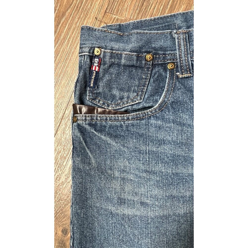 Vintage Phat Farm Shorts Men’s Blue Denim Embroidered Back Pocket,‎ 36x10 tag 36 - Picture 3 of 7